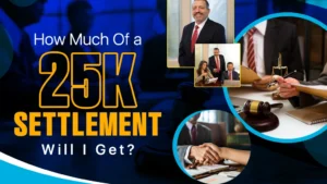 how much of a 25K settlement will I get
